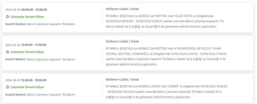 Bu geceden itibaren başlıyor! İstanbul'un 15 ilçesinde elektrikler kesiliyor 16